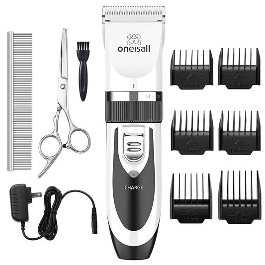 Dog Shaver Clippers Low Noise Rechargeable Cordless Electric Quiet Hair Clippers Set for Dogs Cats Pets
